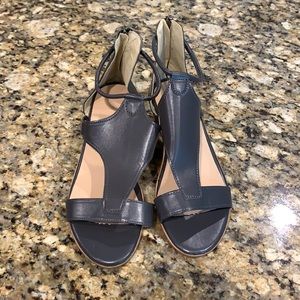 New gray wedge sandals